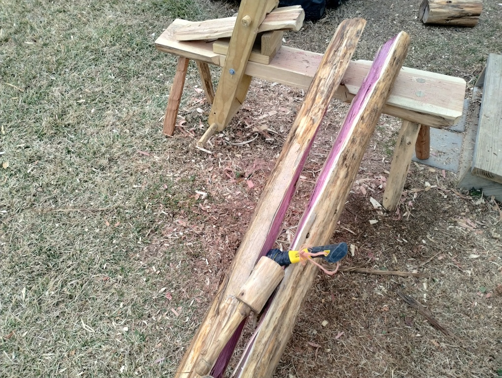 Handcrafted Riven Ladder