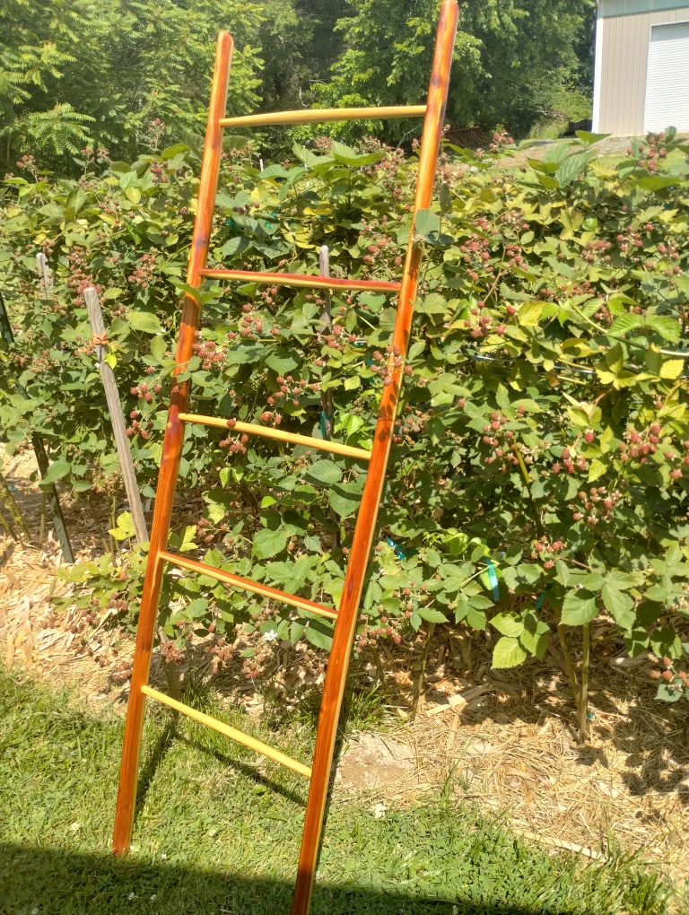 Sustainable heritage furniture: traditional riven cedar ladders